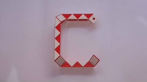 Make a Alphabet C with Snake Cube
