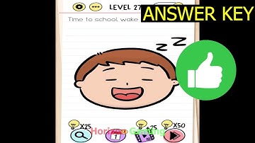 Brain Test Tricky Puzzles LEVEL 276 Time to school wake him up please - Gameplay Walkthrough Android