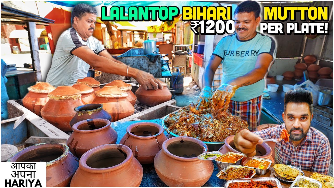 1200/- Rs mein 4 Piece | Lalan bhaiya ka Lalantop Meat, Chicken, Litti Chokha | Street Food of Delhi | Harry Uppal