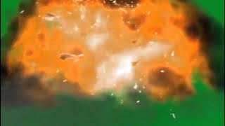 Drop Bomb Explosion Effect | GREEN SCREEN