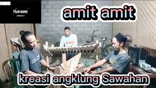 angklung Sawahan, kreasi pukulan,amit amit