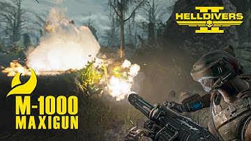 Helldivers 2 – MINIGUN is here | M-1000 Maxigun Solo Terminids | Full Clear | Max Difficulty