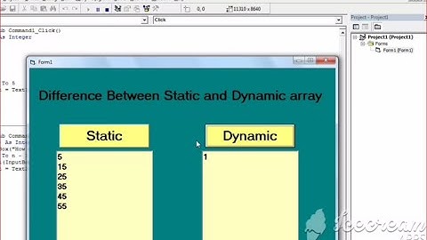 Difference between STATIC and DYNAMIC arrays by practical example |VB 6.0| PC KNOWLEDGE