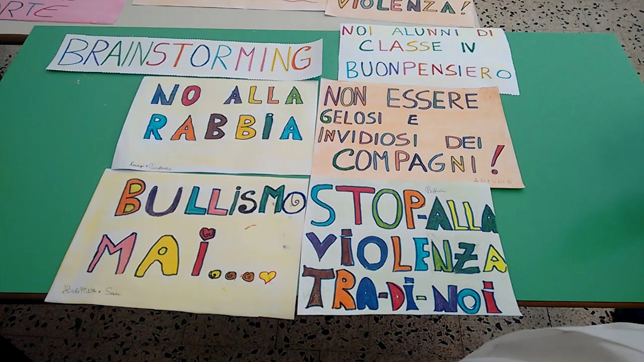 Brainstorming Sul Bullismo Cl Iv Scuola Primaria Plesso Buonpensiero Youtube