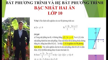 Bất phương trình bậc nhất hai ẩn lớp 10 và bài toán thực tế