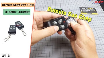 Remote Copy Tay 4 Nút 315MHz 433MHz WT131 | Điện tử DAT