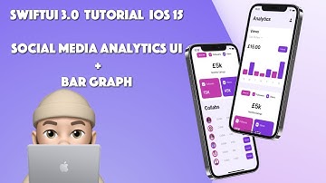 SwiftUI 3.0 - Social Media Analytics UI + Bar Graph Using Xcode 13