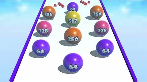 Ball Merge 2048-All Levels Gameplay Android iOS Part 4.