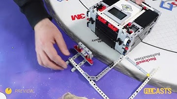 Mission run M05 (extract and collect) from FIRST LEGO League 2018 Into Orbit. Review