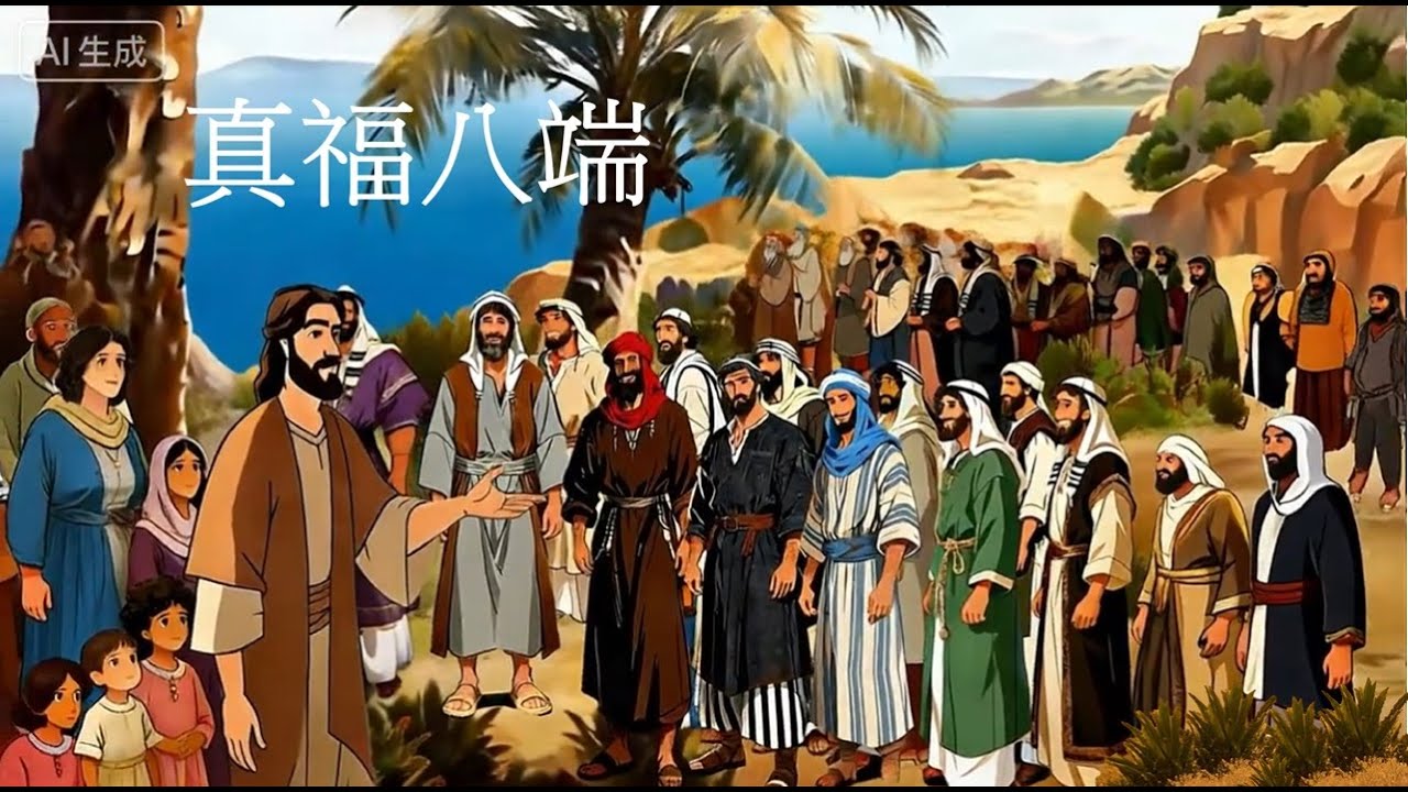 耶穌公開傳教首年(18)-真福八端(瑪5:1-16) (廣東話)#AI生成