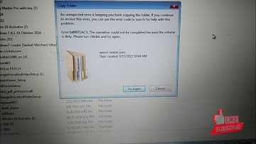 ERROR 0x80071AC3 |  An unexpected  error file not copy HDD to pen drive