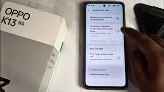 Oppo K13 5G - How to Enable Vibrate For Call Settings | Enable Vibrate When Call Is Cut And Answer