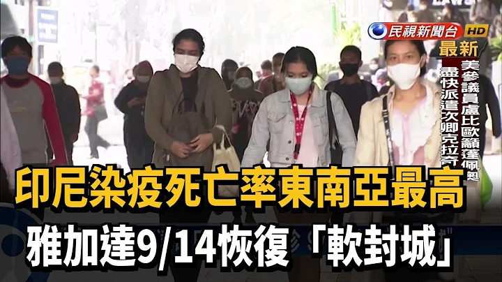 印尼死亡率东南亚最高 雅加达9月14日恢复“软封城”－民视新闻 - 天天要闻