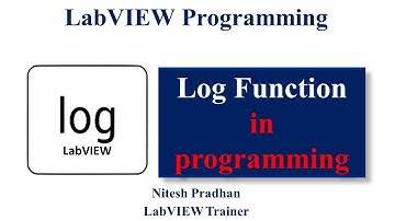 Log Function in  LabVIEW programming (Nitesh Pradhan)