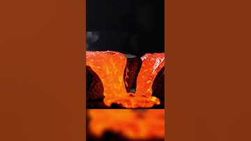 ASMR | Slicing Open a Stone Filled with Lava 🌋🔪 (AI) #asmr #aivideo #veo3style #veo3 #aiedits