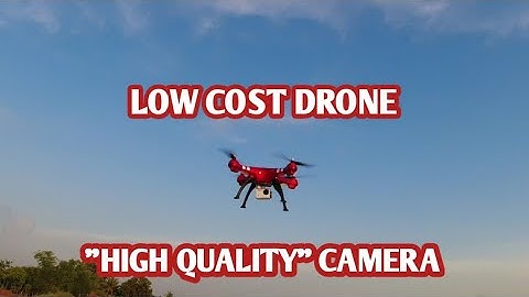 Low cost drone (syma x8hg) camera test. I