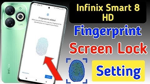 Infinix smart 8 hd fingerprint screen lock | fingerprint lock setting in Infinix/fingerprint sensor