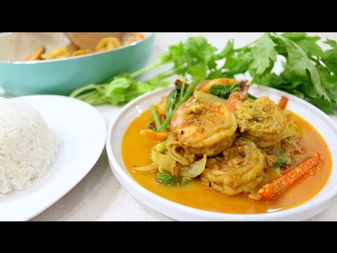 Thai Shrimp with Curry กุ้งผัดผงกะหรี่ - Episode 123