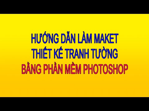 Vẽ maket tranh tường với phần mềm photoshop