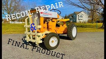 Cub Cadet Original- Recoil start & Clutch Repair + Final Product!!