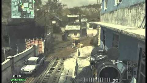Modern Warfare 3- 360 Jump shot quickscope across the map HITMARKER .___.
