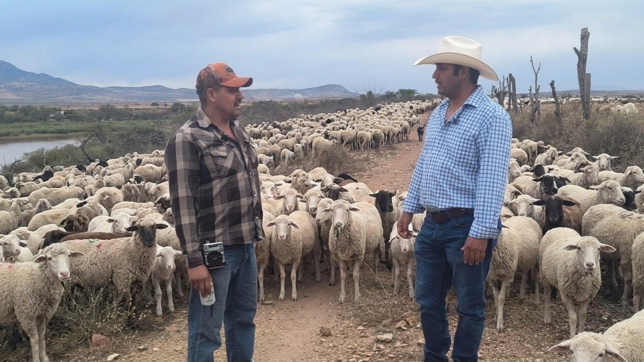 Cuidando las borregas en la laguna del mercado🐑🐑🏜️