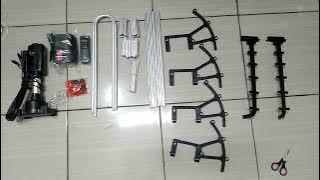 Cara merakit antena tv digital merk Sanex seri WA 950TG