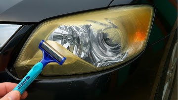 Ingenious Trick! Make Headlights Like Crystal Clear in 5 Minutes With This Tool