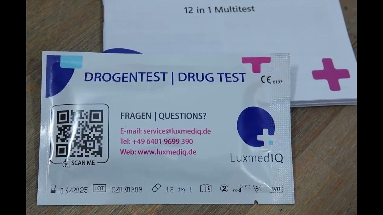 Drogentest Multi 12 Urin Drogenschnelltest, Schneller und einfach auszuführender