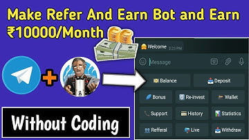 How to make refer and earn bot in telegram | Refer and Earn Bot kaise banaye