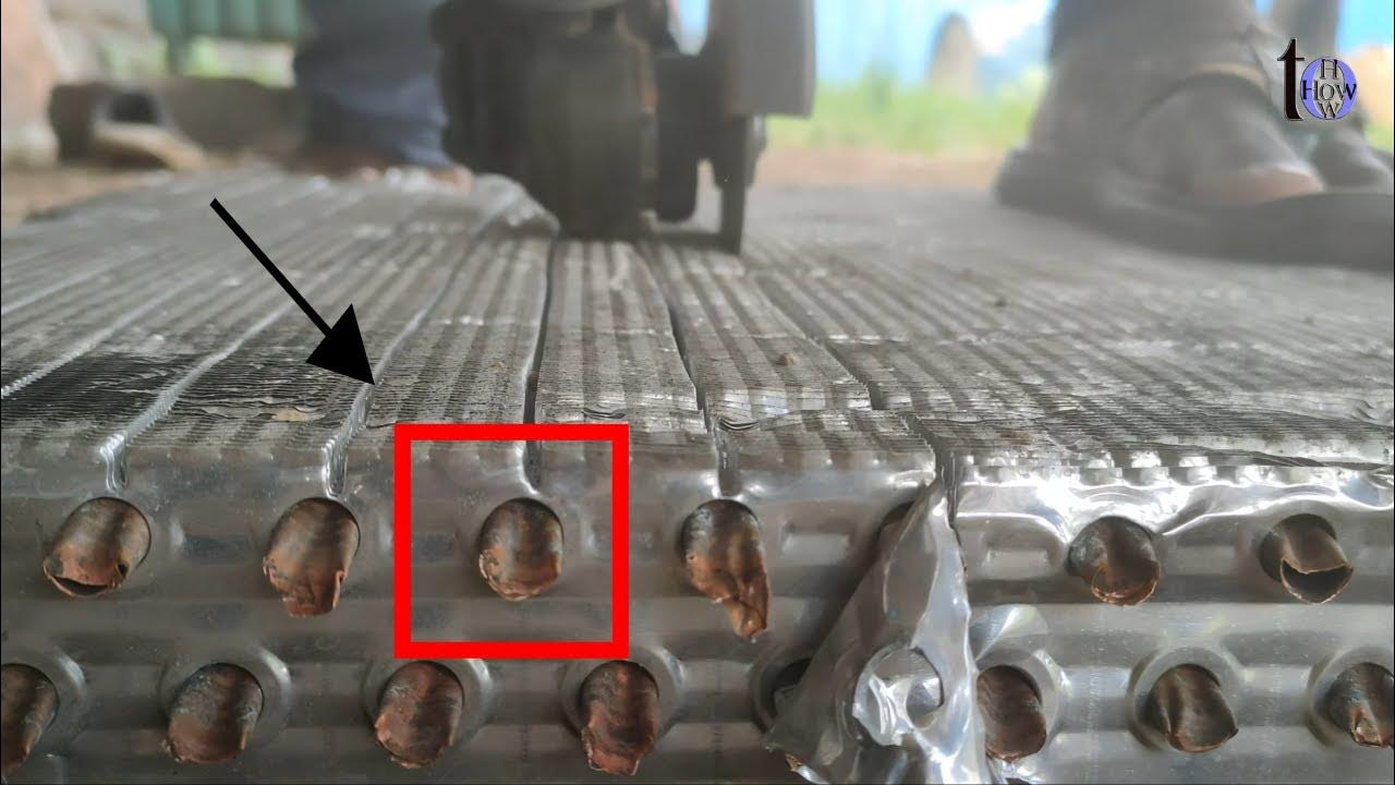 How To Remove Copper pipe From Air Conditioner Radiators - YouTube