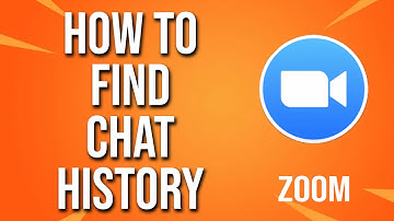 How To Find Chat History Zoom Tutorial