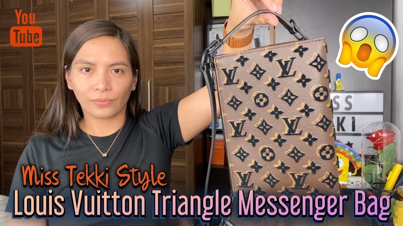 Louis Vuitton Triangle Messenger Bag Unboxing (Miss Tekki Style) 