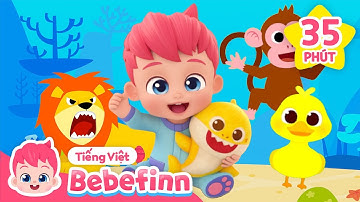 Hát Cùng Con Vật! | Cá Mập Con, Con Vịt | +Tuyển tập | Bebefinn Tiếng Việt - Nhạc thiếu nhi