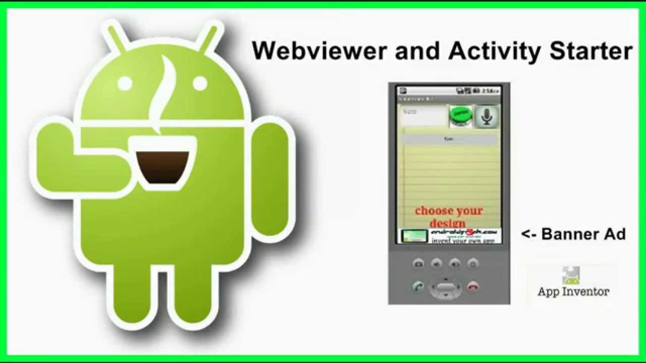 App Inventor Tutorial: Webviewer and Activity Starter, Leadbolt Banner, monetize Android App