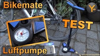 Bikemate Stand-Luftpumpe für Fahrrad-Ventile, Bälle, Schlauchboote, etc (ALDI Süd)