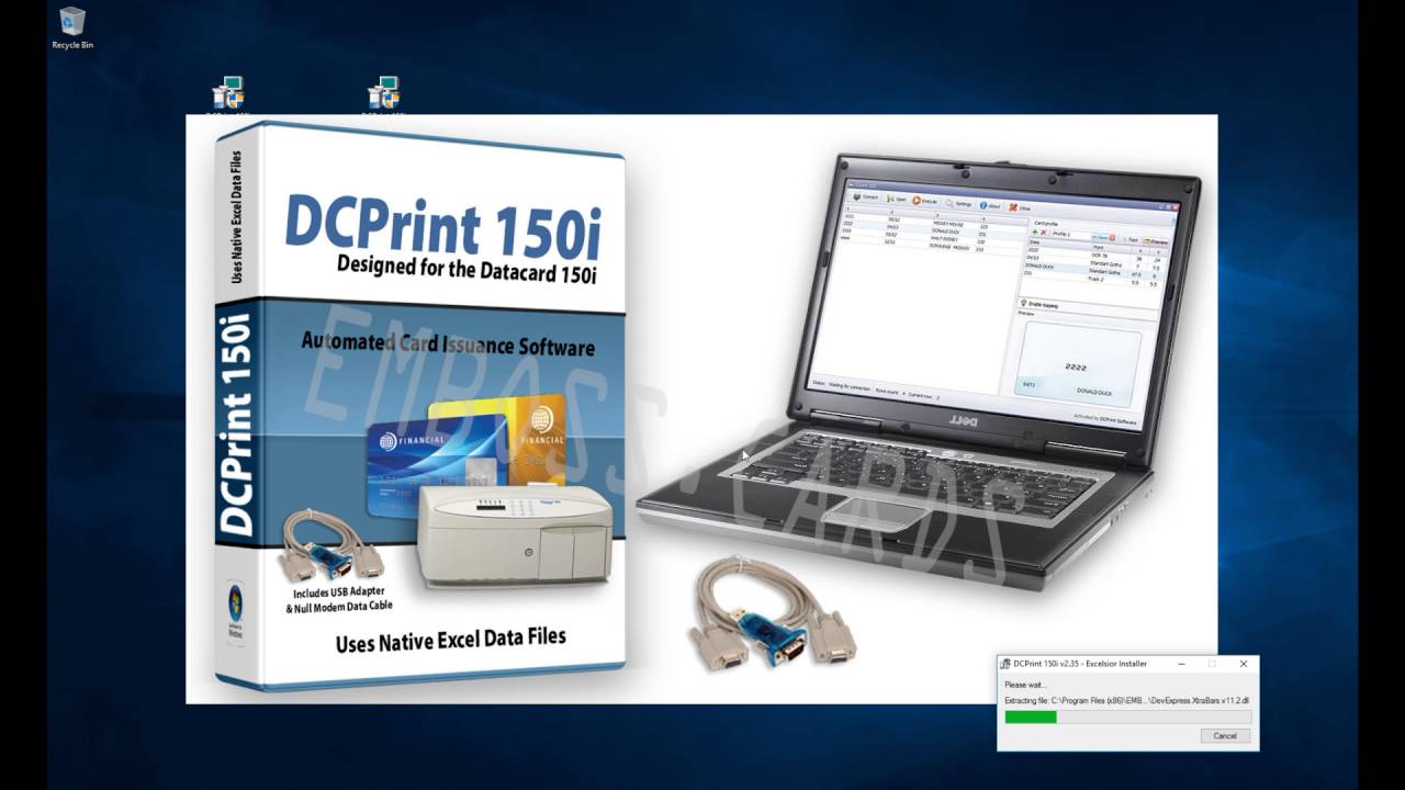 datacard 150i software