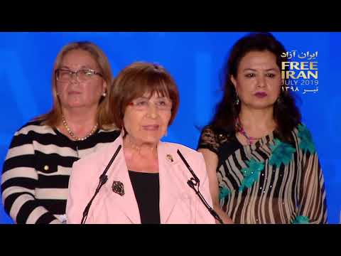 MEK Free Iran rally in Albania - Yakin Ertürk  speech in annual rally of Iranian opposition