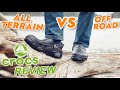 Crocs All Terrain VS Off Road Review/Comparison. #crocs