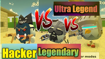 H@cker Vs Legendary Vs Ultra Legend in chicken gun game😀| Dude Milkair