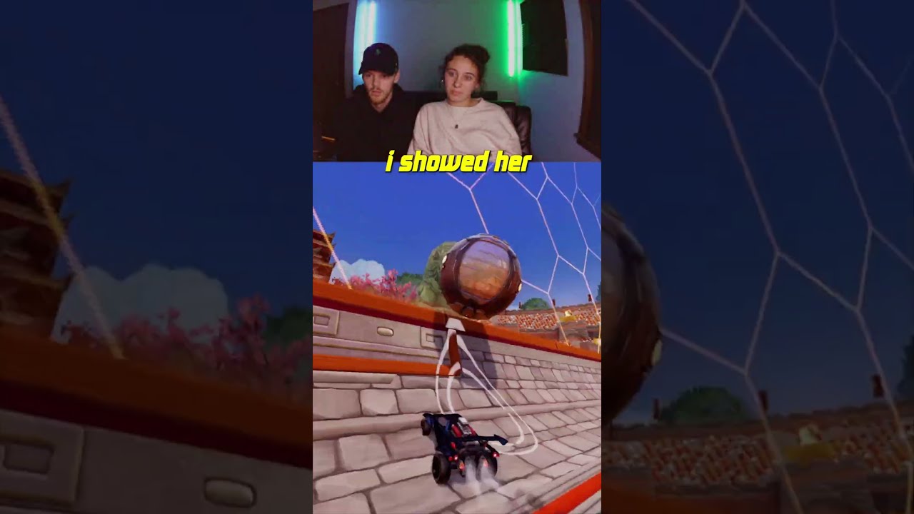 Teaching My GIRLFRIEND Rocket League Mechanics 