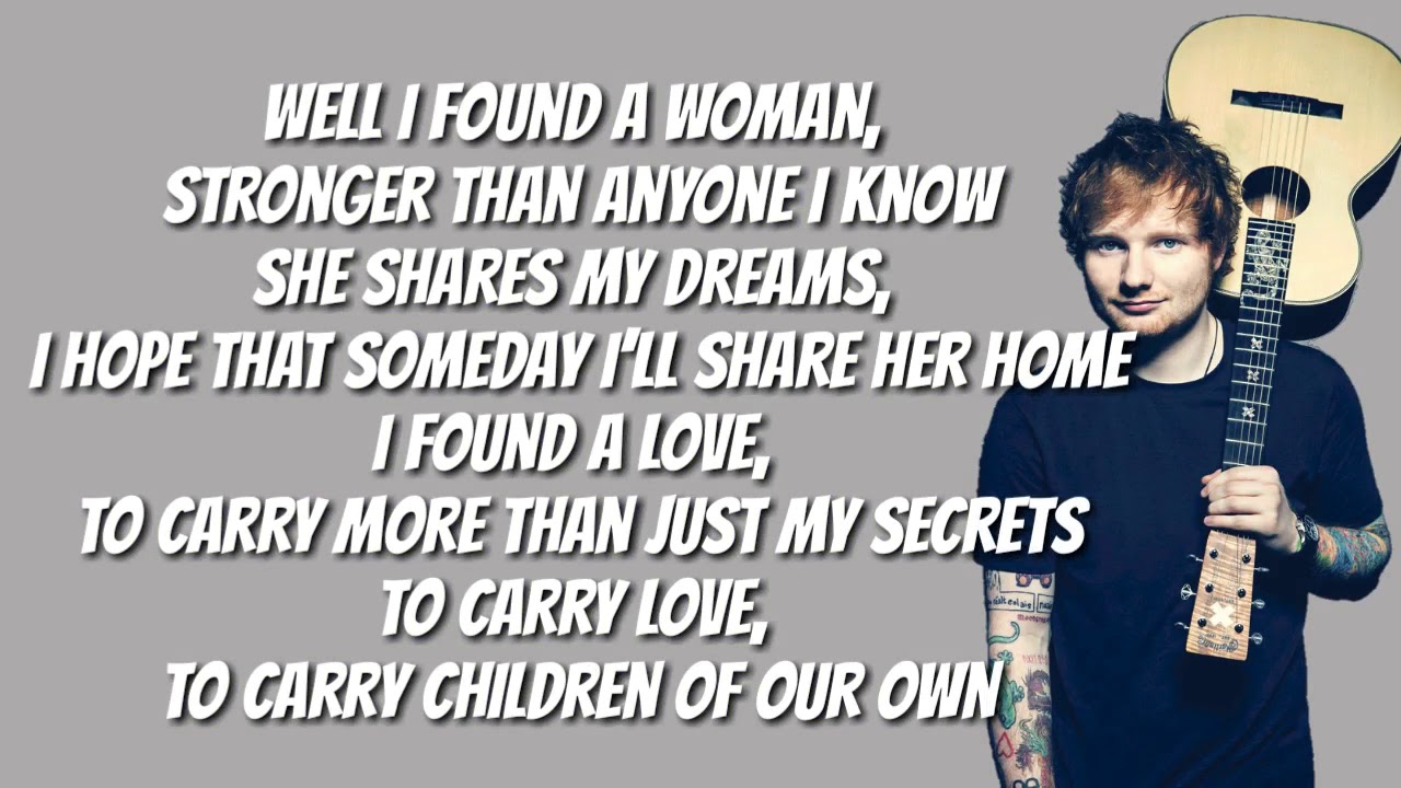 Deutsche übersetzung Von Perfect Ed Sheeran