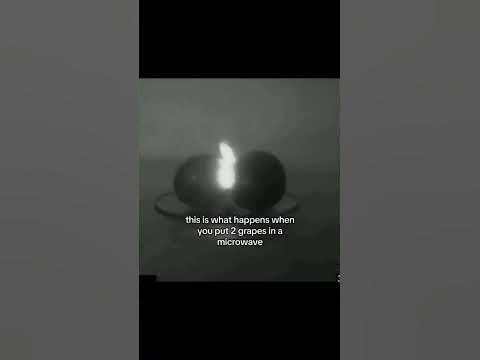 This is what happens you put 2 grapes in a microwave ๐#electric # This is what happens you put 2 grapes in a microwave ๐#electric #
