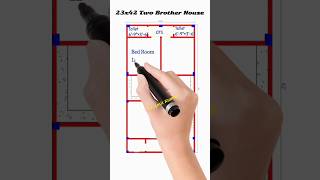 23*42 house plan two brothers | house plan shorts houseplan home