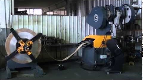 compact line decoiler straigtener with feeder 4-5