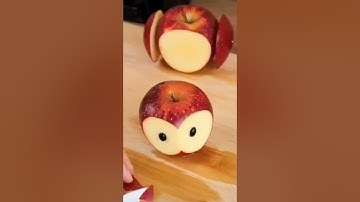Hô biến trái táo thành chim cánh cụt|Cắt tỉa hoa quả thành hình con vật