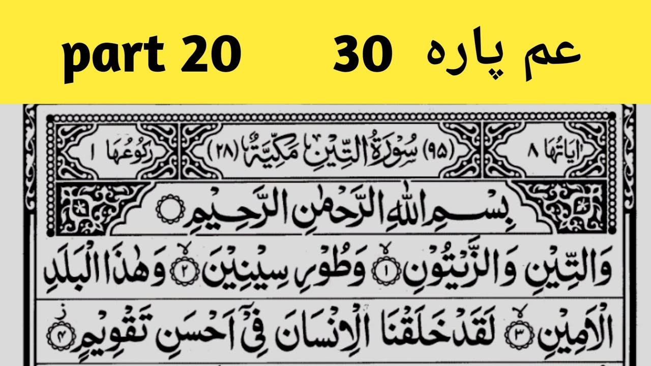 Surah At Teen Repeat Full Surah Tin With HD Text Word By Word Quran Surah at teen repeat full surah tin with hd text word by word quran