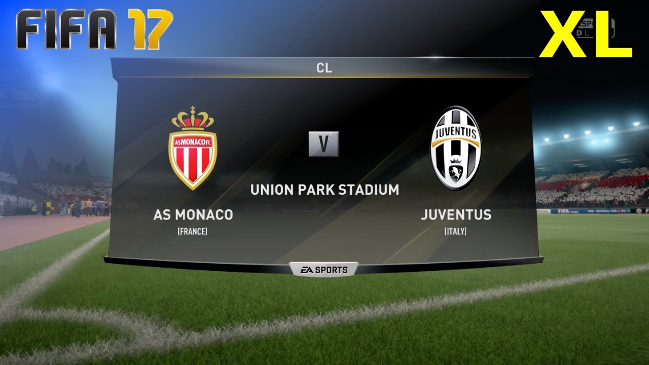 Fifa 17 As Monaco Vs Juventus Cl Semi Final Union Park Stadium Xl Match Youtube