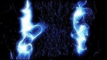 Blue particle effect VJ loops video