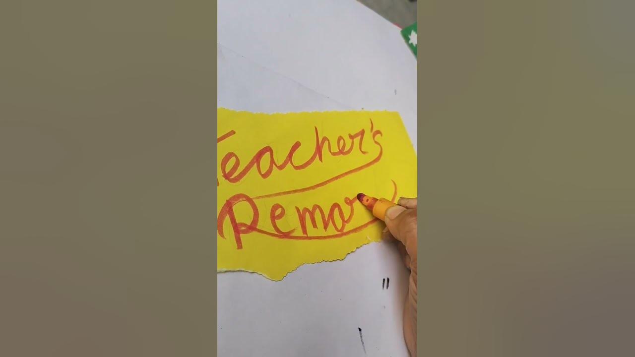 Teacher s remark page making tutorial how decorate teacher remark